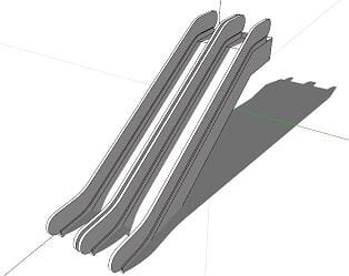 自动扶梯SketchUp模型下载 -1