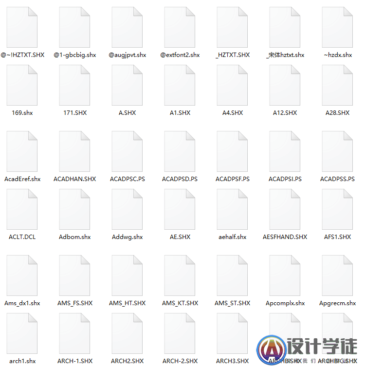 AutoCAD字体符号大全1315种字体 -1