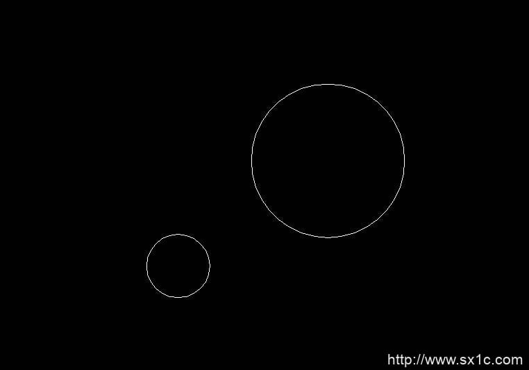 CAD相切命令的使用方法 -1