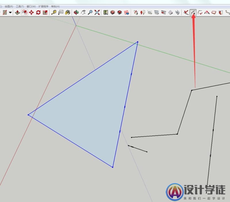 sketchup多条短线怎么快速连接成整的面域？ -2