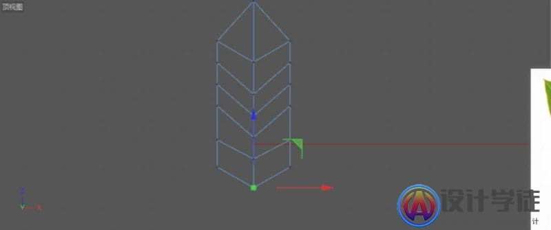 C4D设计实例教程：C4D画一片绿色叶子的方法 -4