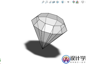 SolidWorks怎么画立体钻石模型?